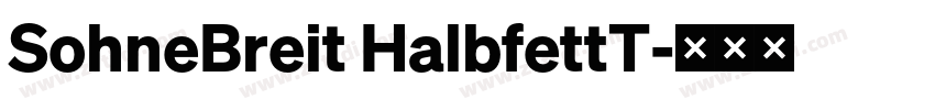 SohneBreit HalbfettT字体转换 SohneBreit HalbfettT字体转换